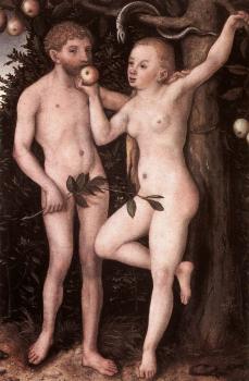Lucas Il Vecchio Cranach : Adam and Eve VI